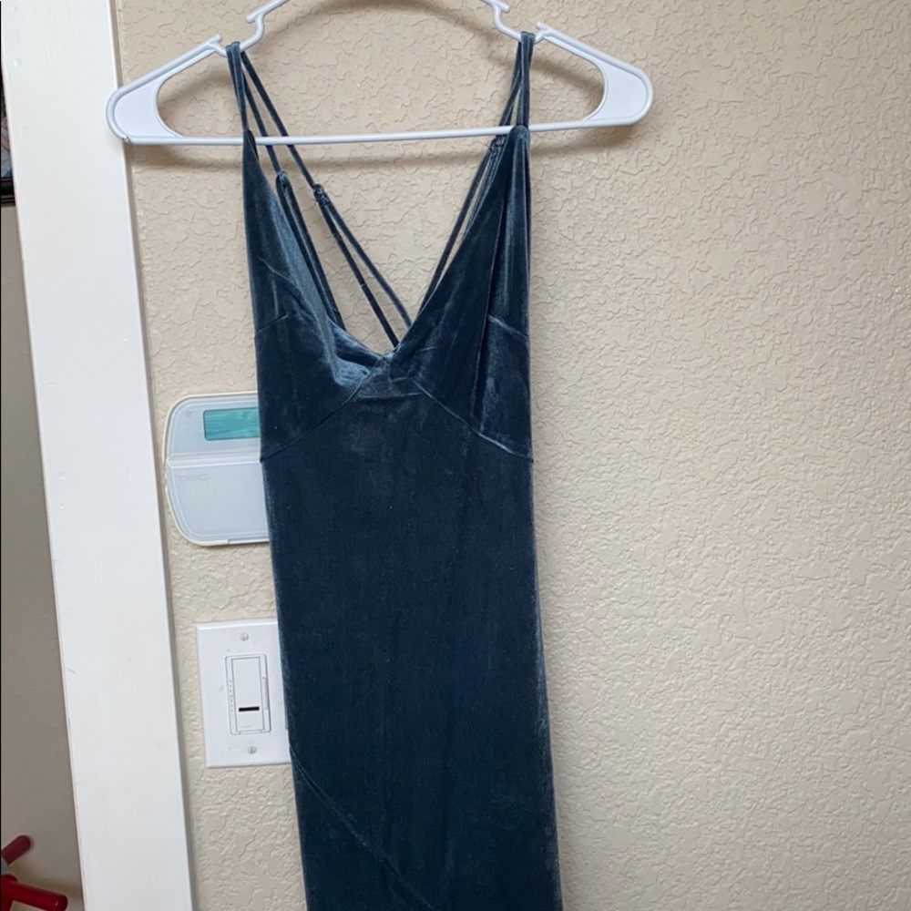 Velvet maxi dress